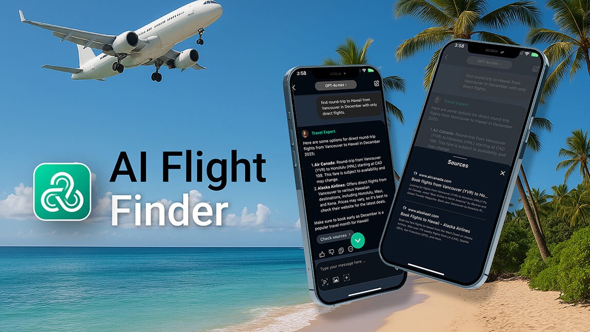 AI flight finder to find cheap flights