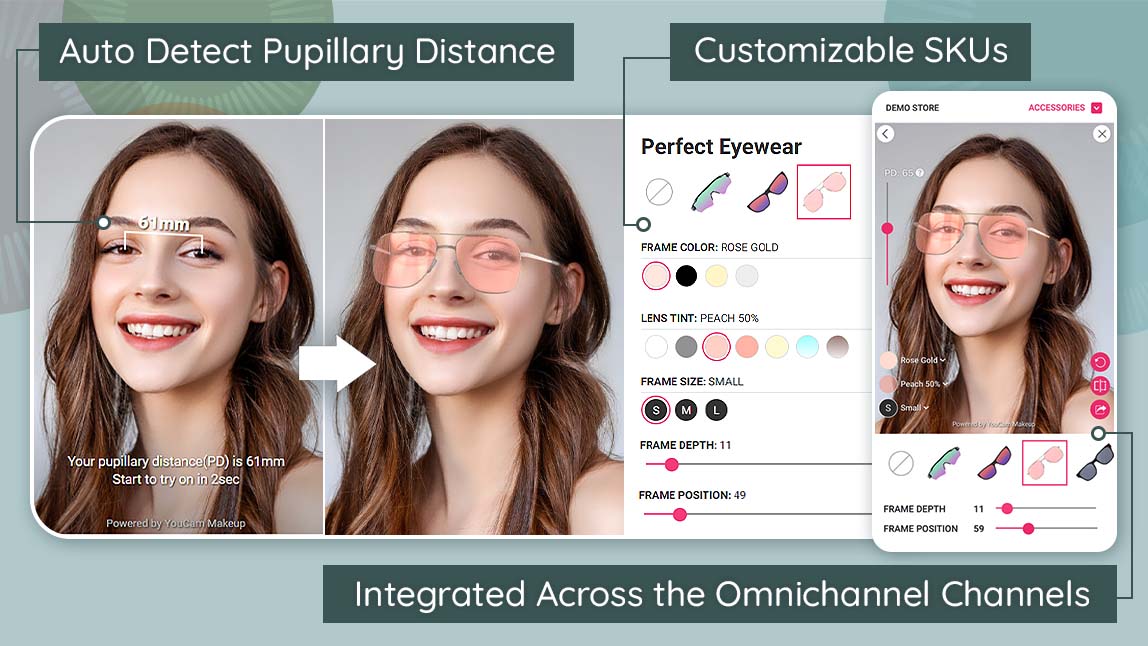 AI Glasses & Sunglasses Virtual Try On