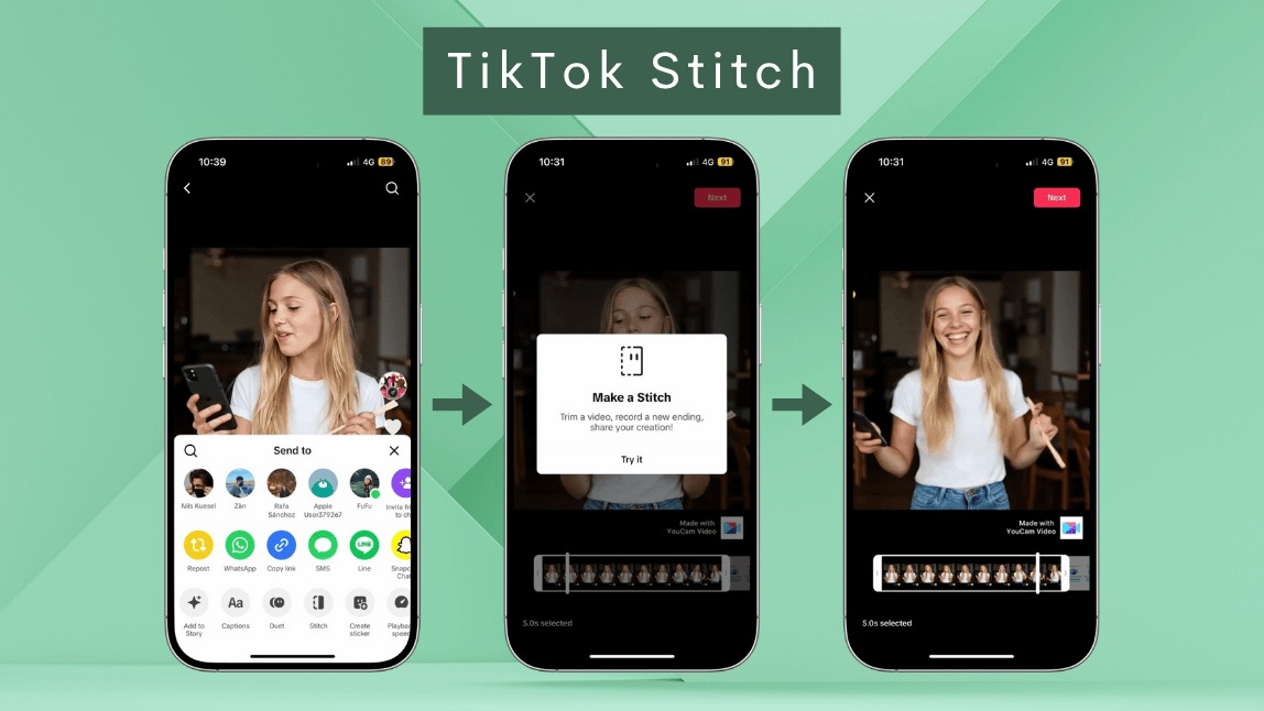 TikTok Stitch: How to Stitch Video on TikTok and the Income You Can Make