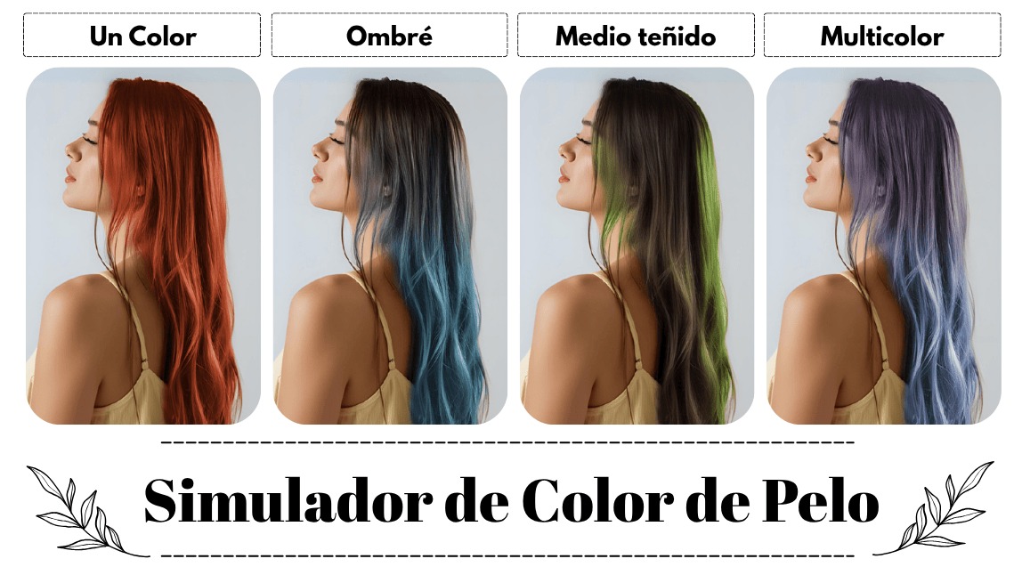 Cambiá tu color de pelo online gratis con un simulador virtual