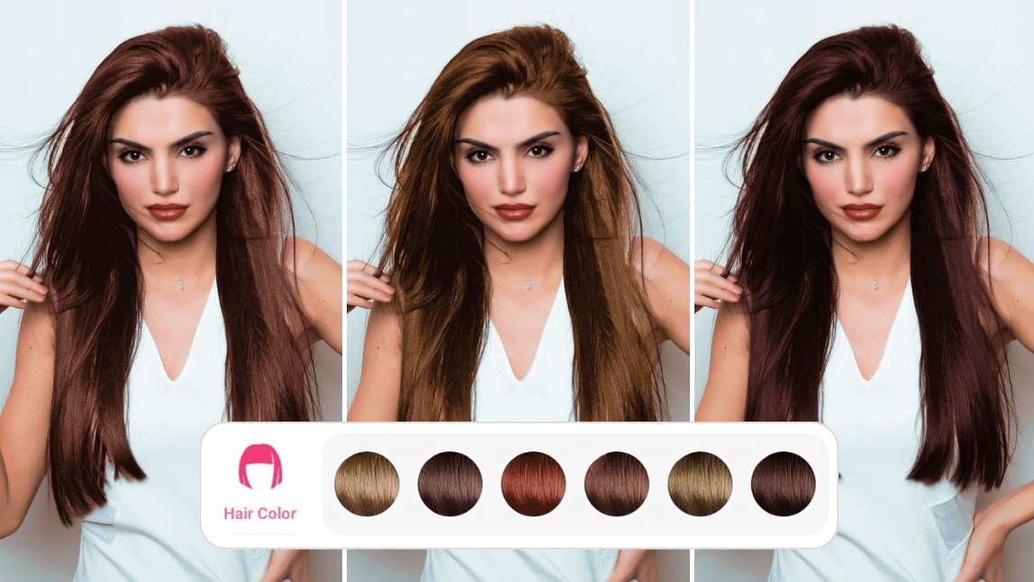 Brown hair filters to see what you would look like with brown hair