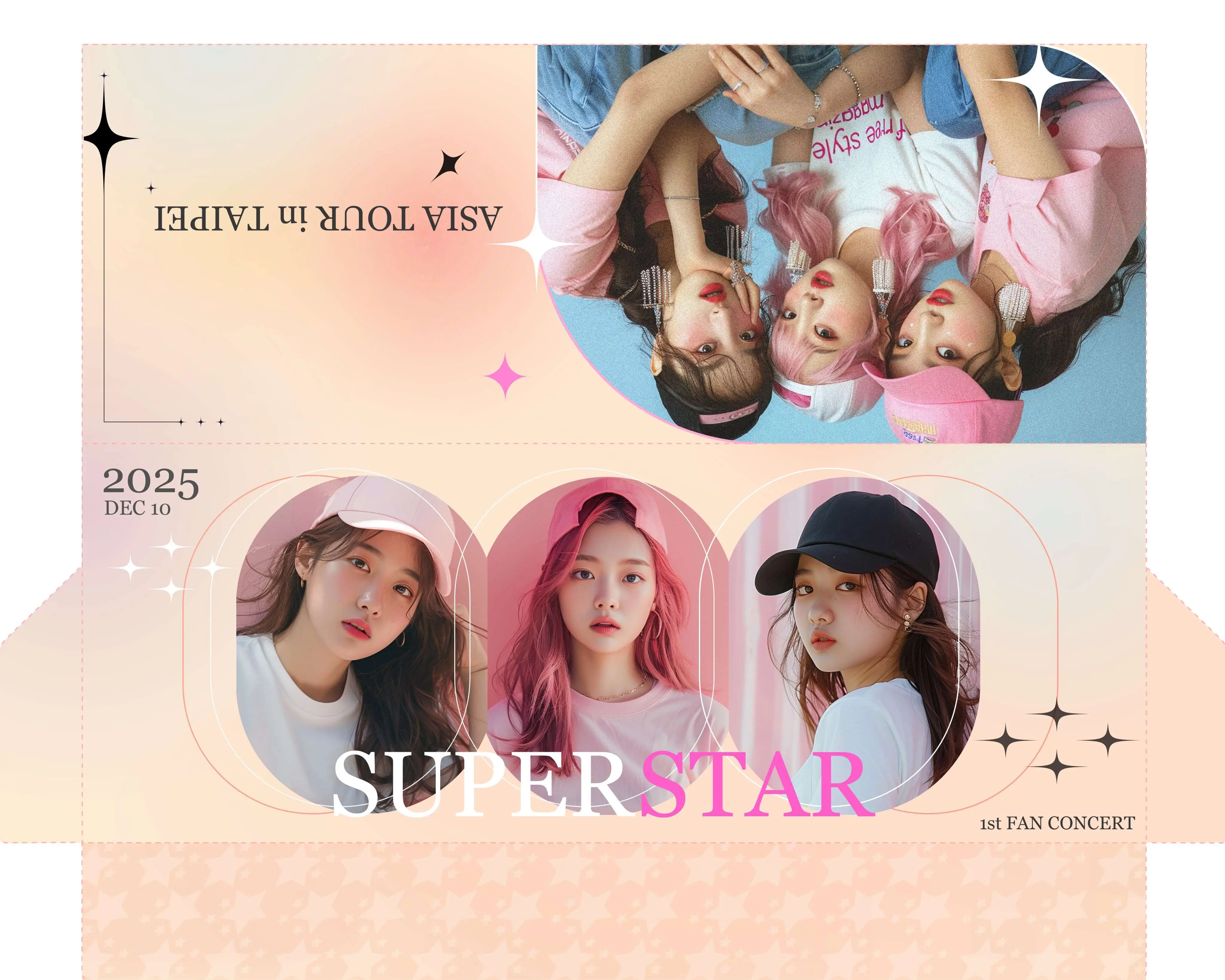 演唱會票夾模板免費下載製作_簡約風演唱會票夾模板