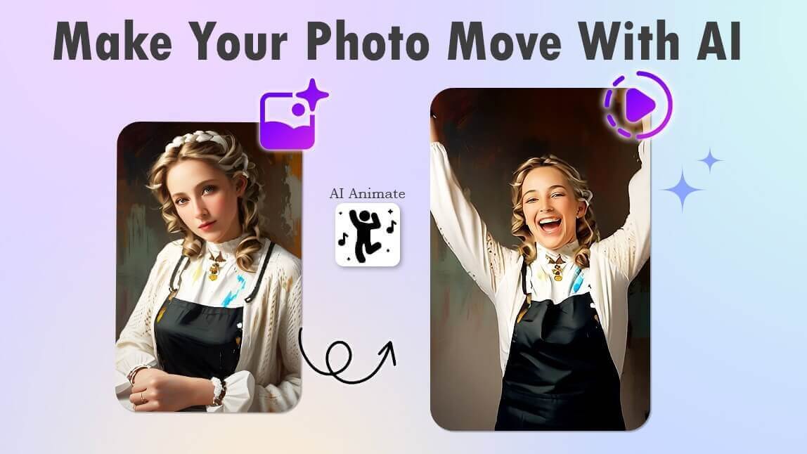 crear imágenes animadas y con movimiento usando IA con YouCam