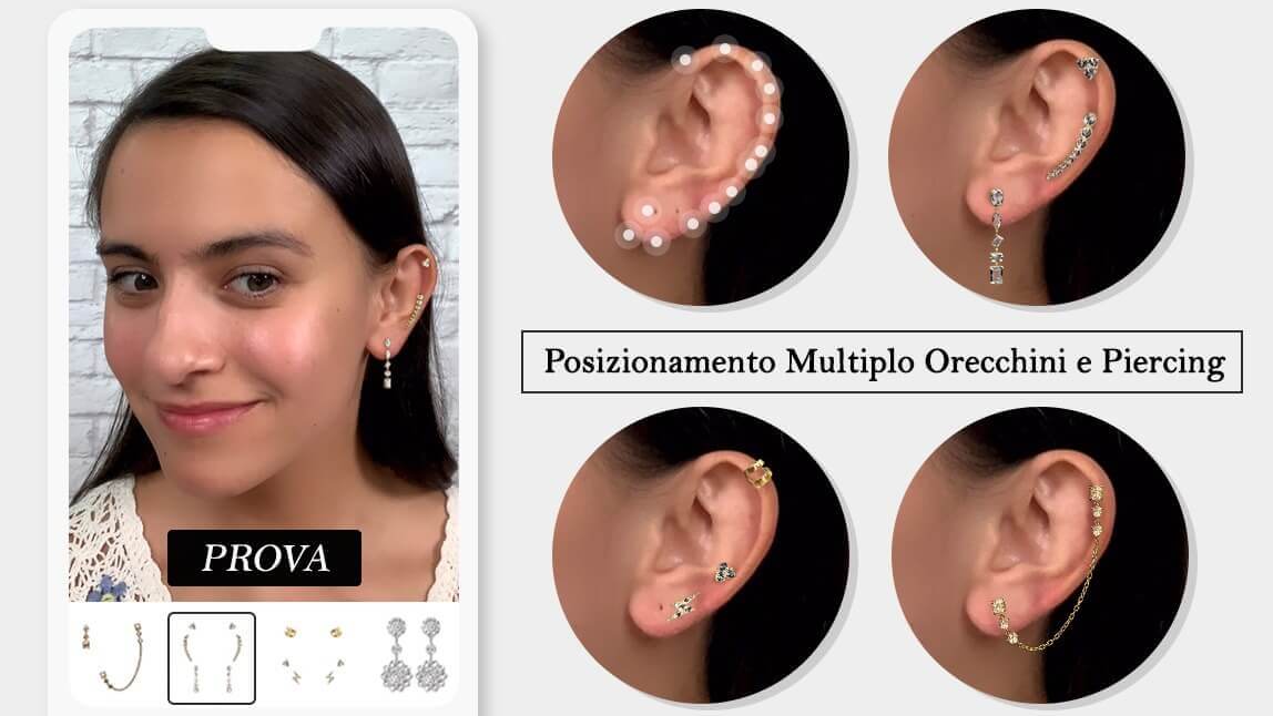 Prova Gioielli Online: Virtual Try On Orecchini e Piercing