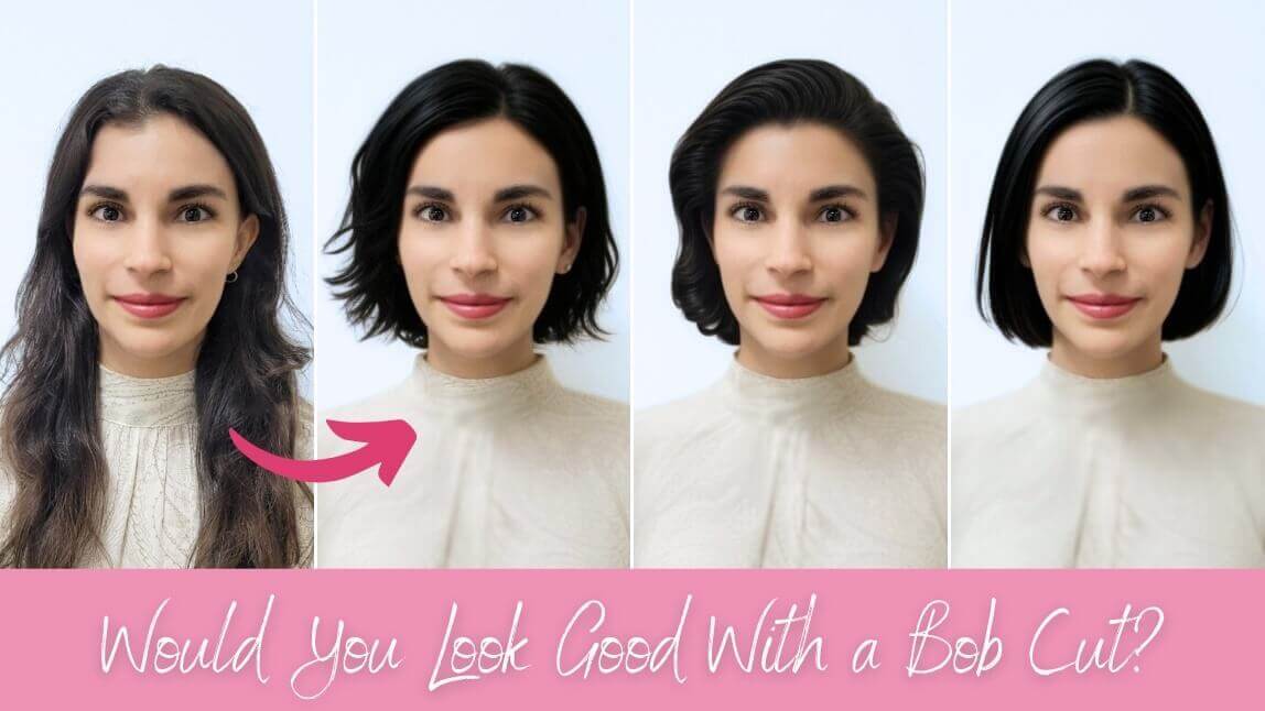 See what you look like with a bob cut with AI hairstyle try-on