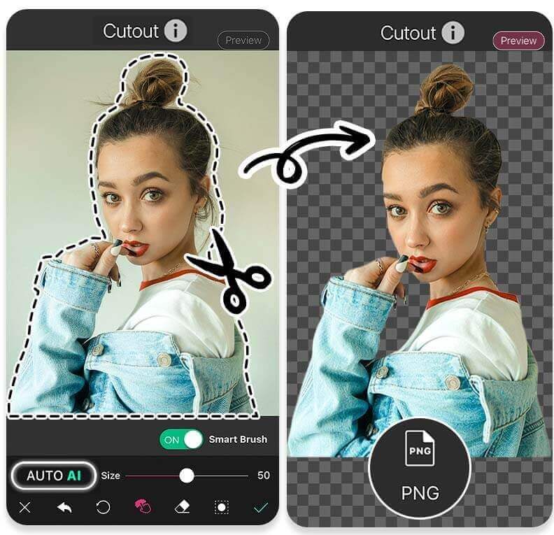 How to Cut Something Out From an Image With YouCam Perfect
