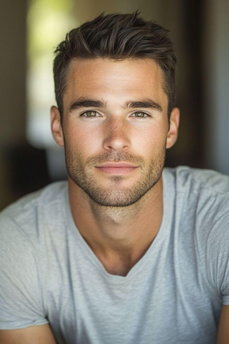 O penteado slick back é um dos melhores penteados escolares para meninos.