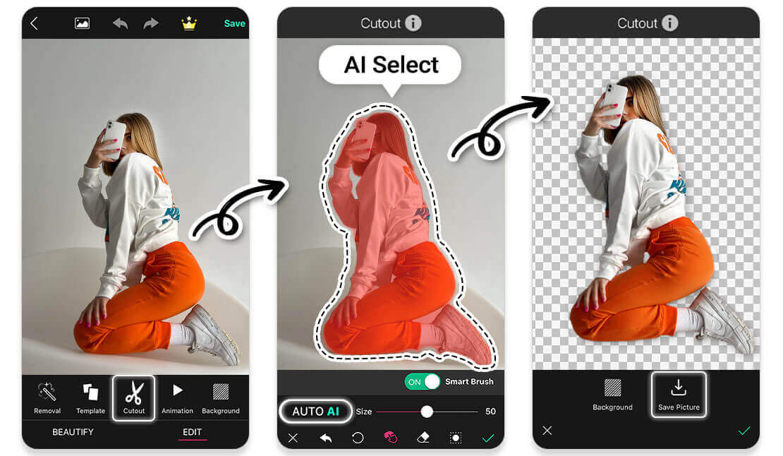 YouCam Perfect App: Best Free Image Cut Out App for iPhone and Android