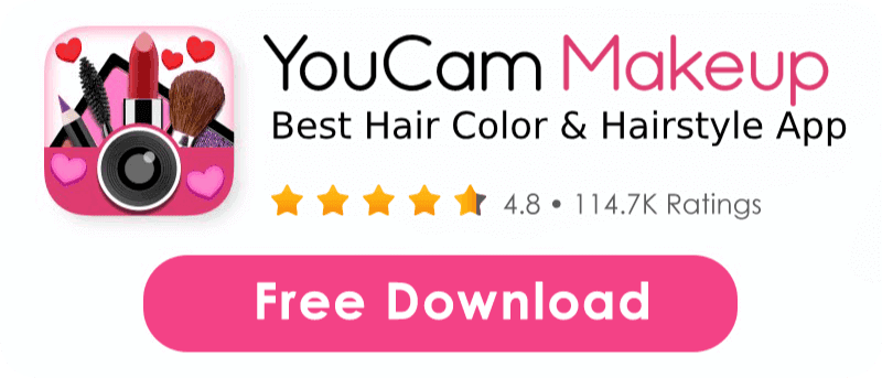 Download the best red hair filter app youcam makeup