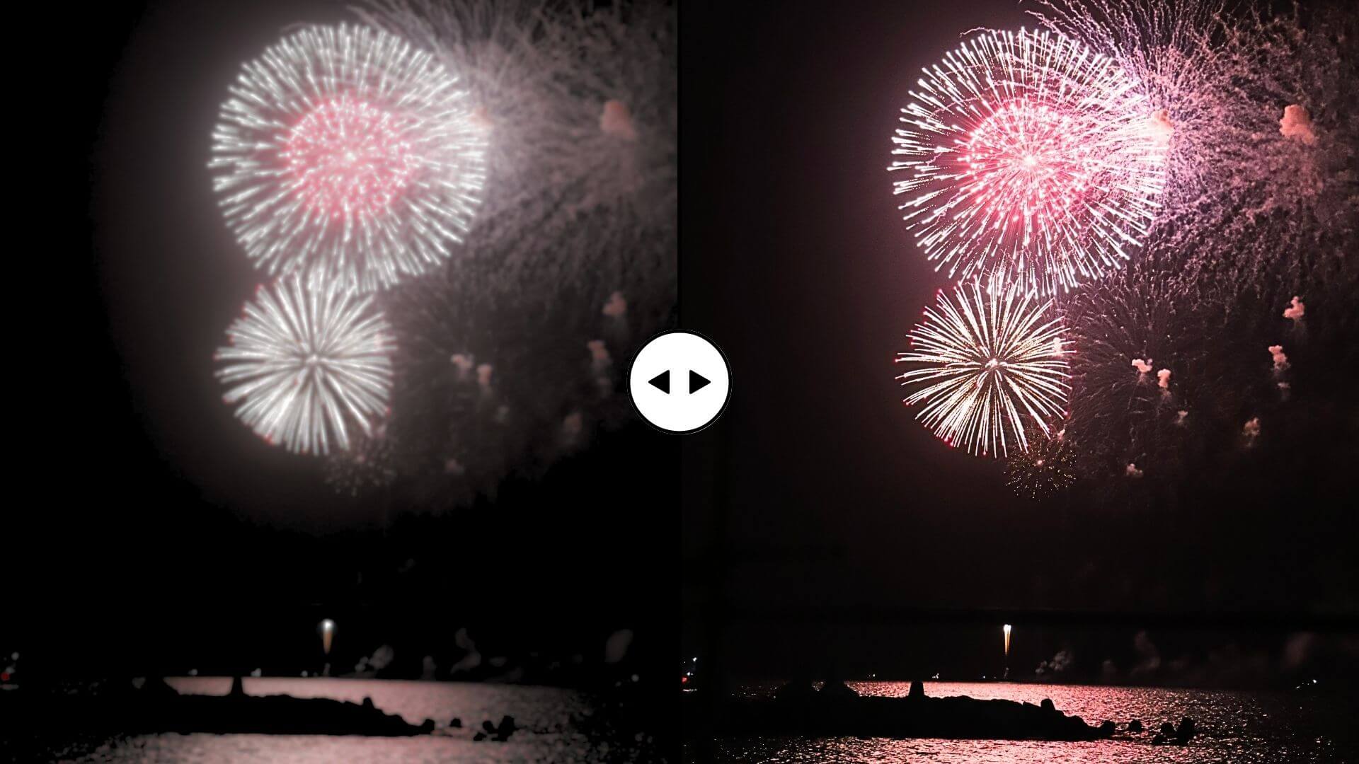古いiPhoneで撮影した夜景の動画