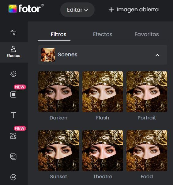 filtros para fotos