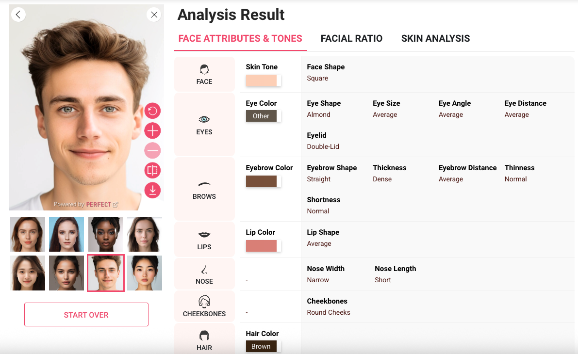 Face Shape Analyzer for Men