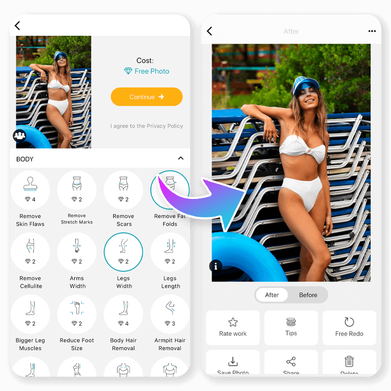 Fix The Photo: Body Editor e Ritocco Viso