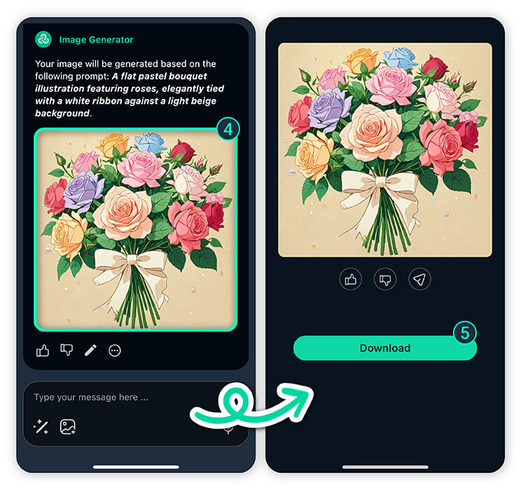Try YouCam AI Chat now - the best name flower generator app.