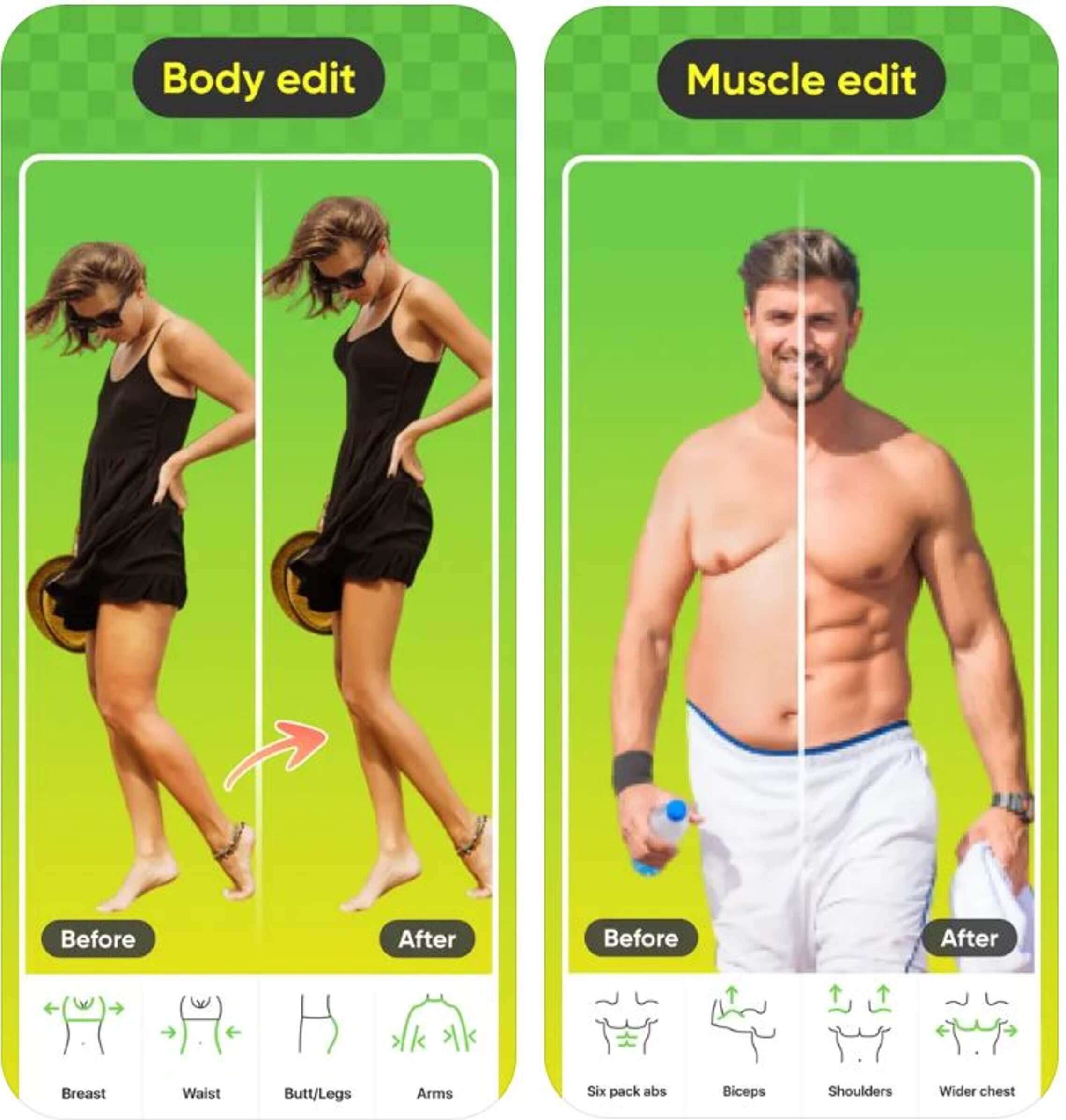 Retouch Me: App per Modificare Corpo Gratis e Ritocco Viso