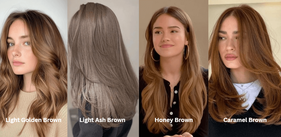 light brown hair color