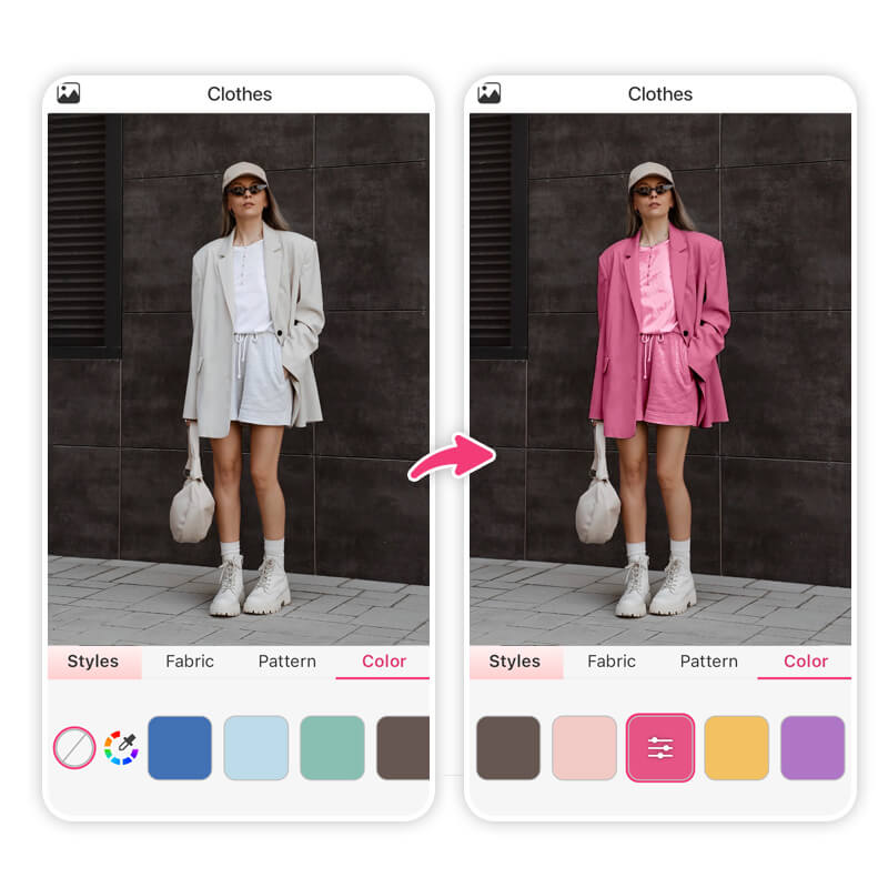 Change Your Clothes' Colors on YouCam Makeup for Free
