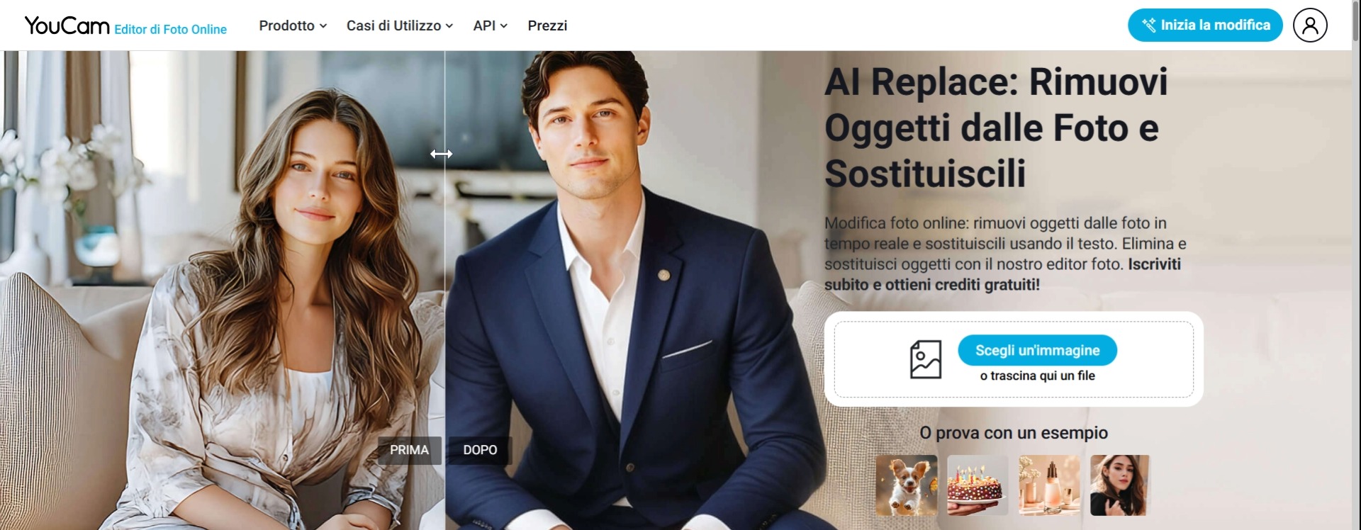 Modifica Occhi nell'Immagine Online con YouCam Online Editor