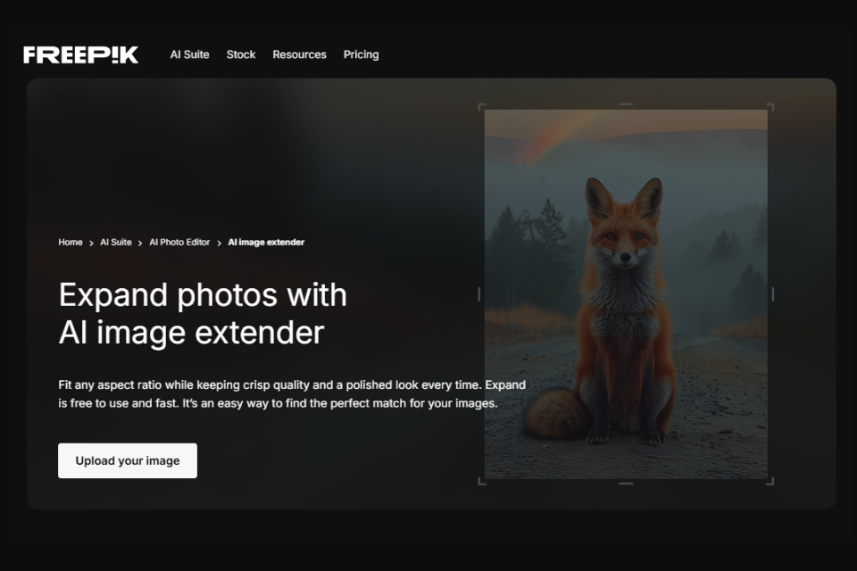 Freepik AI Image Extender