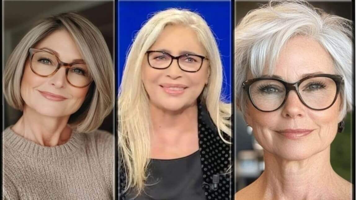 Coiffure femme 60 ans lunettes