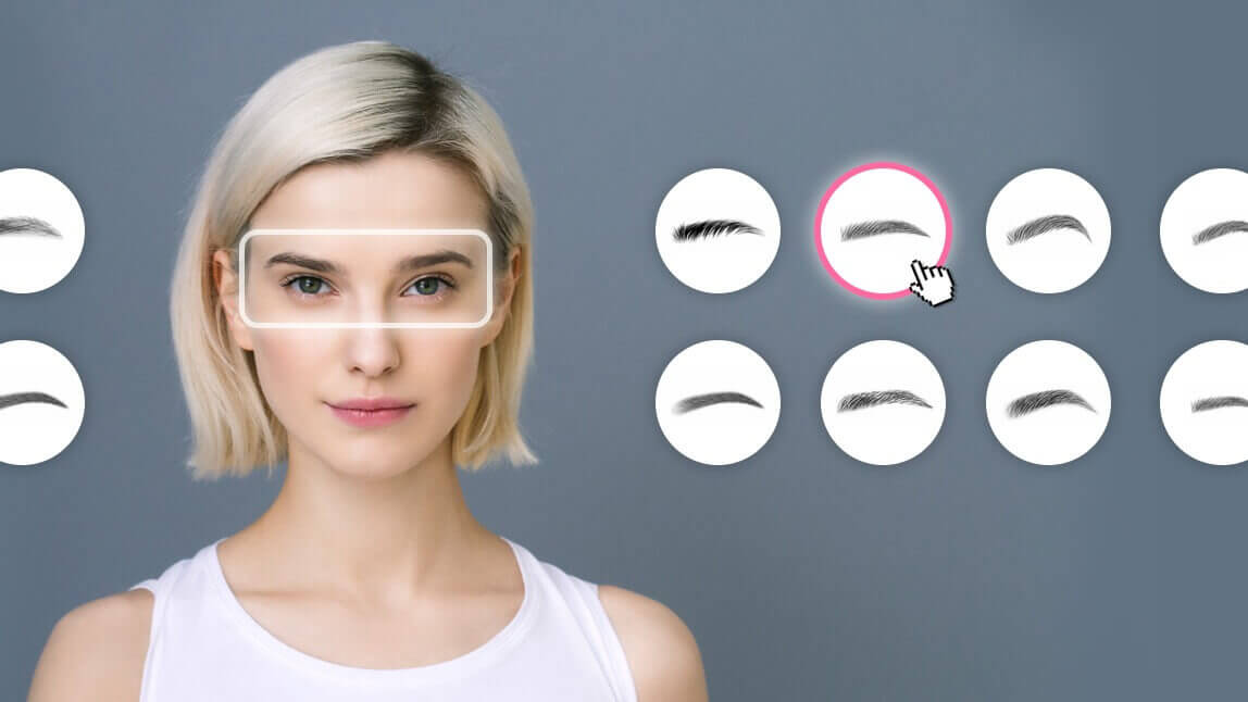 Best Online Eyebrow Shape Generator & Eyebrow Filter App for Virtual Eyebrow Try-On