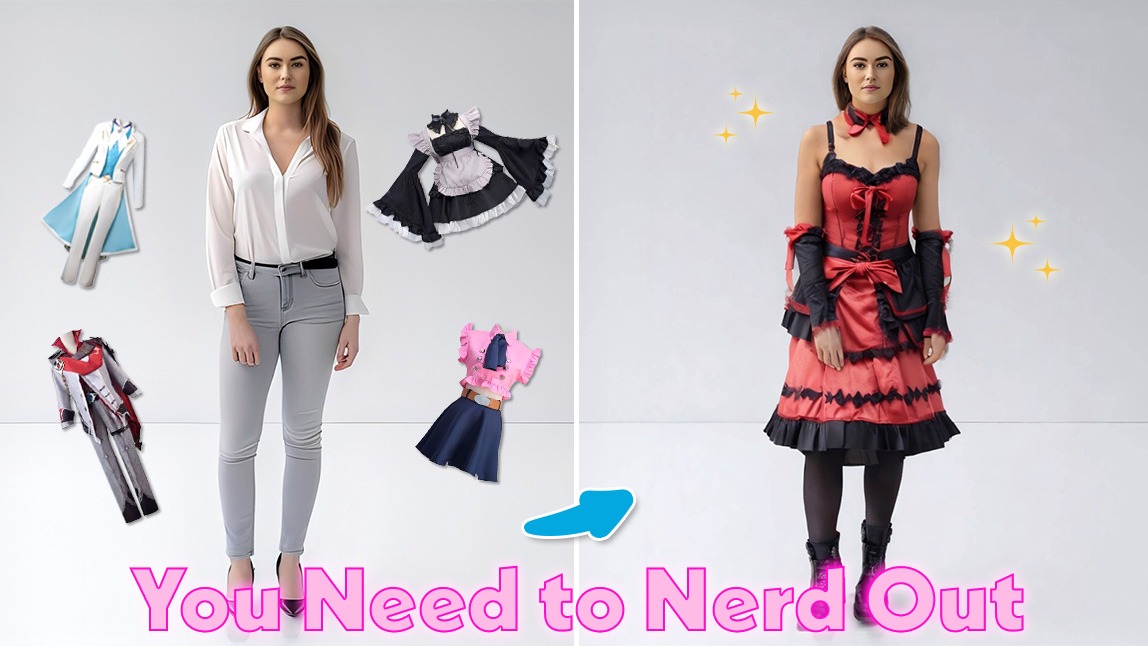 How to Join TikTok "You Need To Nerd Out" Trend with YouCam Online Editor AI Clothes & Image To Video feature