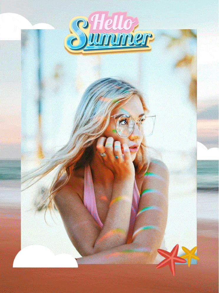 Summer Photo Template