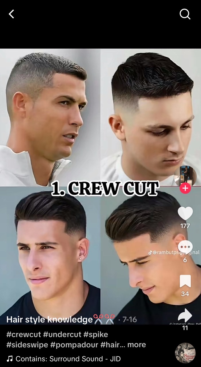 Crew Cut Hairstyle Examples