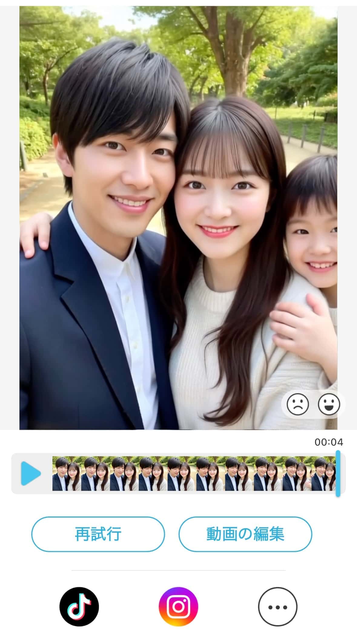 自分の子供が出てきた