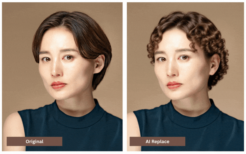 中年婦女短髮造型模擬方法