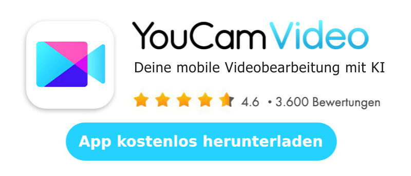 Logo und Download-Button der YouCam Video App