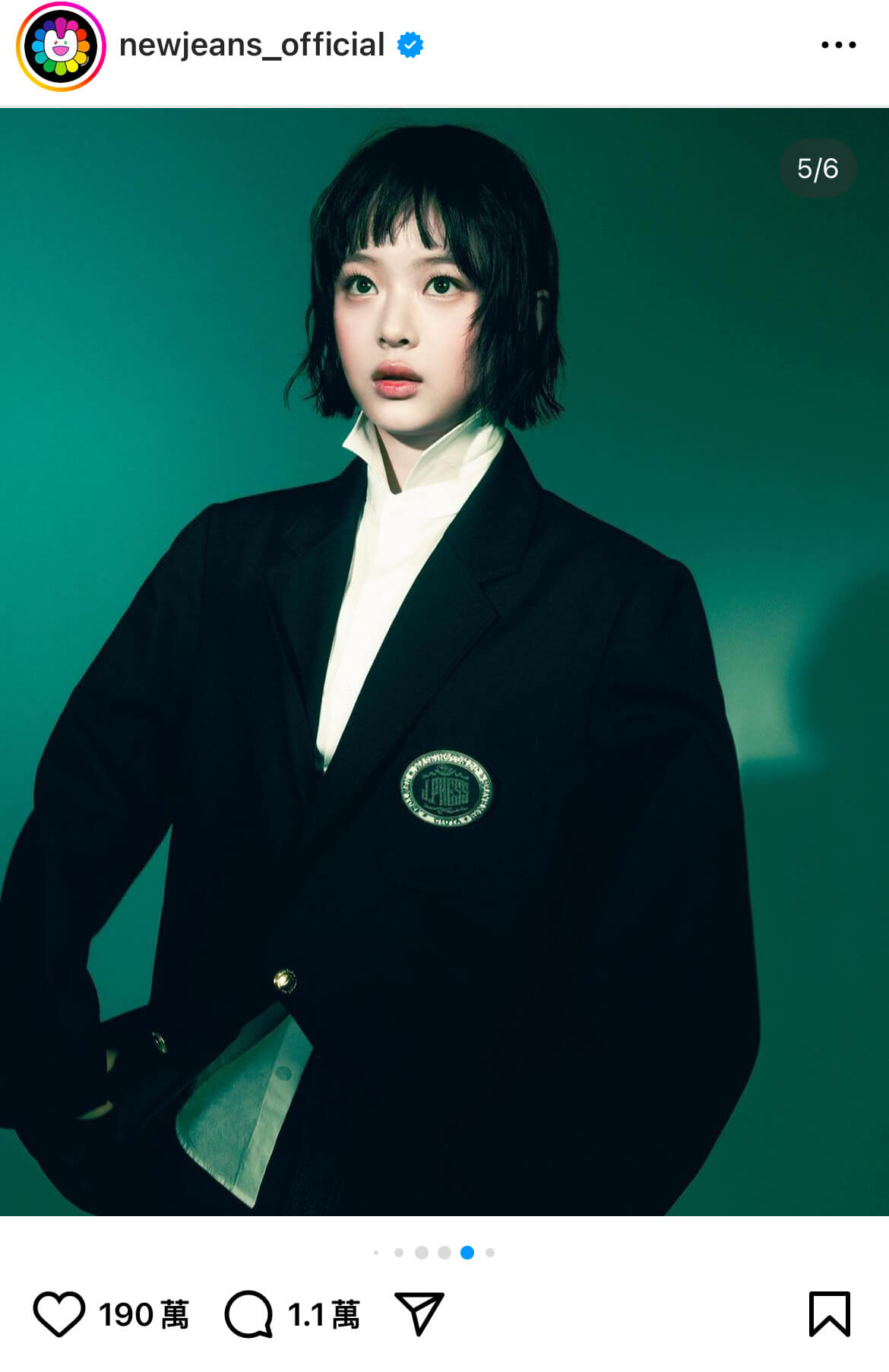 女生髮型推薦-慵懶低層次耳下短髮-@newjeans_official