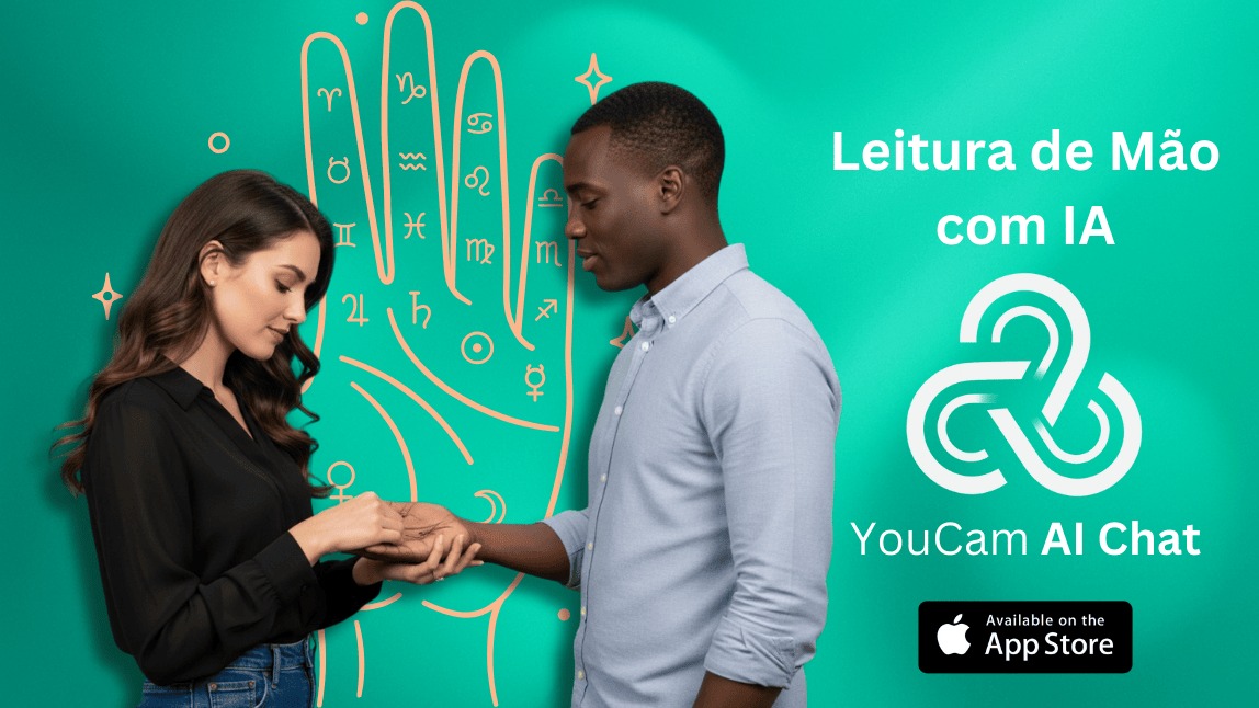 aplicativo de leitura de mão com IA YouCam AI Chat