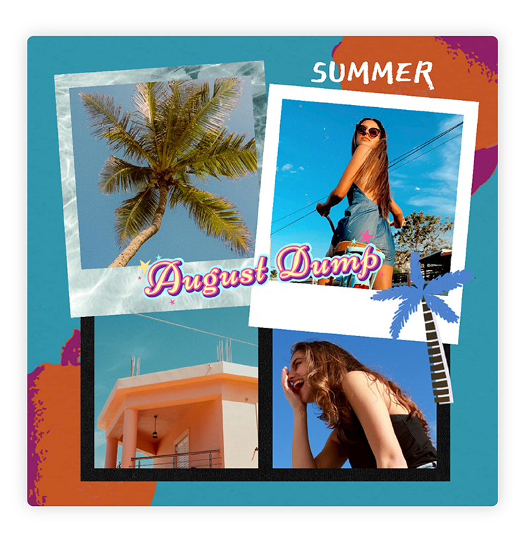 Use Template to Create Your Photo Dump