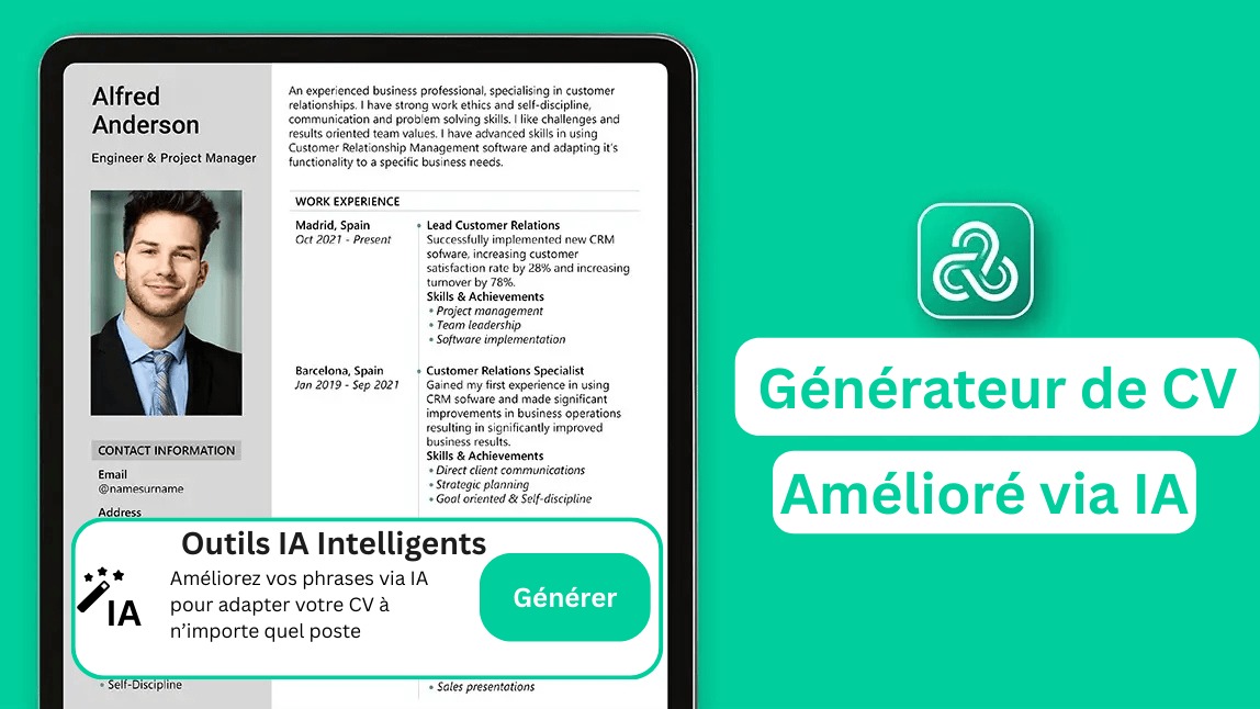 Générateur CV IA : comment rédiger un CV avec application (Prompts & Conseils)