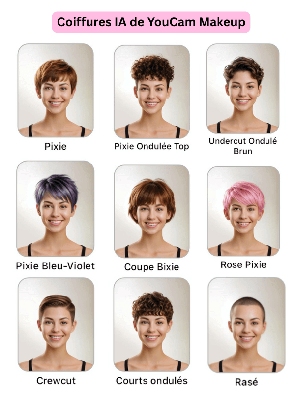 Coiffures Pixie 2025 / Coupe Pixie tendance femme 2025
