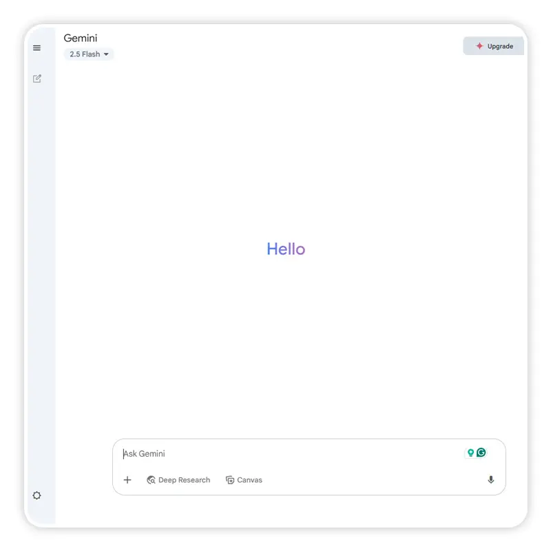 Google Gemini Benutzeroberfläche zeigt die Erstellung eines KI-Bildes.