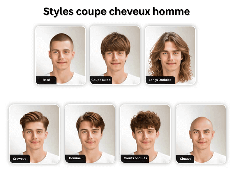 Application coupe de cheveux homme gratuite et réaliste