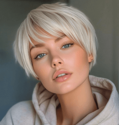 Coiffures Pixie 2025 / Coupe Pixie tendance femme 2025 : pixie dégradé doux