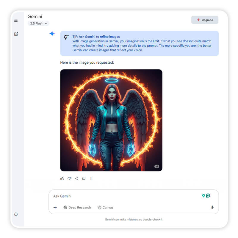 Imagem gerada pelo Gemini pronta para salvar.