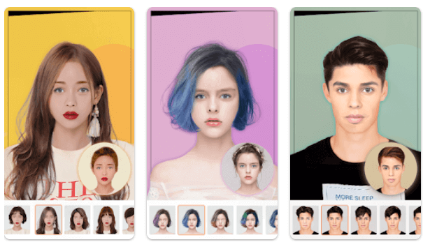Simulation coiffure : simulateur coupe de cheveux