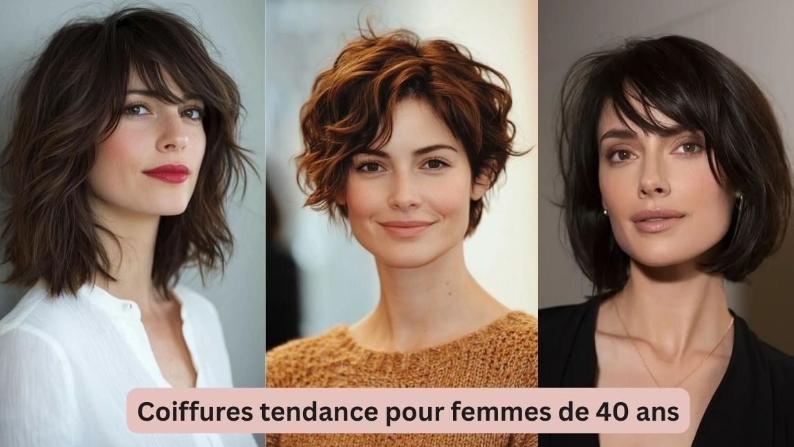 8 Coiffures pour des femmes de 40 ans modernes et tendances en 2025