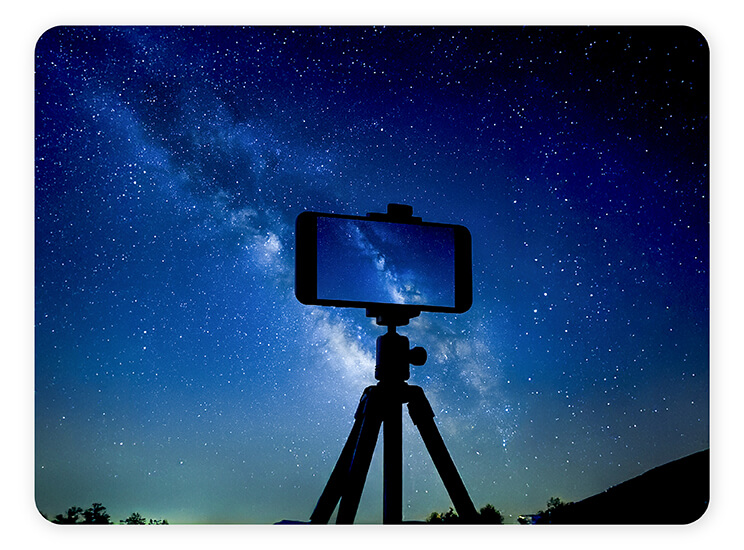 Enhance your star photos using YouCam Perfect app.