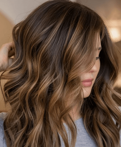 Tendance couleur cheveux 2025 #16. Balayage marron miel