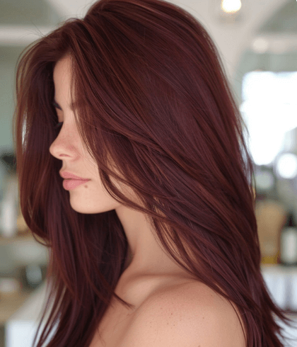 Tendance couleur cheveux 2025 #20. Cherry Violet