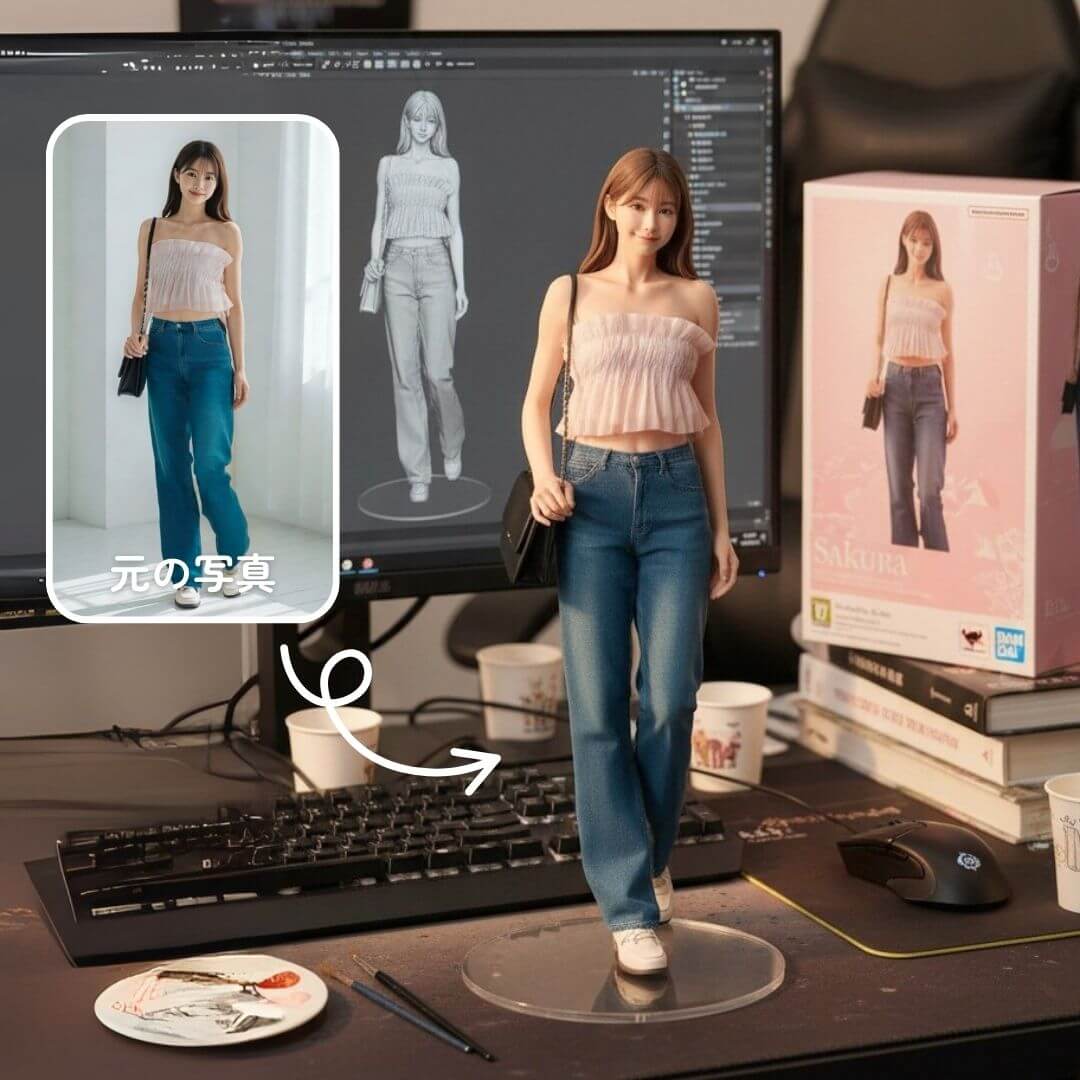 Nano Bananaで写真をフィギュア化