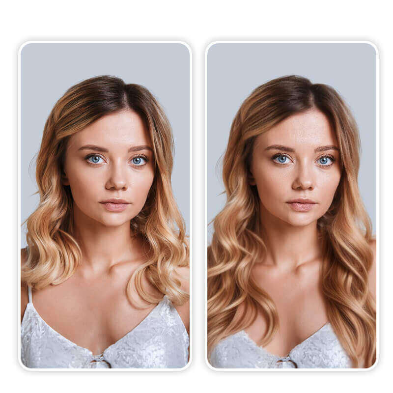 Try hair extensions with virtual hairstyle app