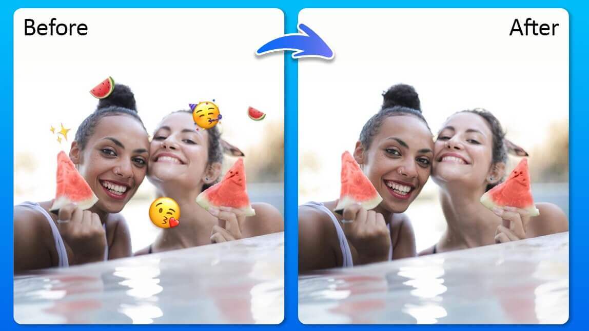 Comment enlever un émoji sur une photo via IA