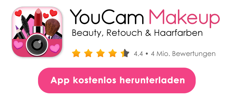 Download-Banner für die kostenlose FaceApp-Alternative YouCam Makeup