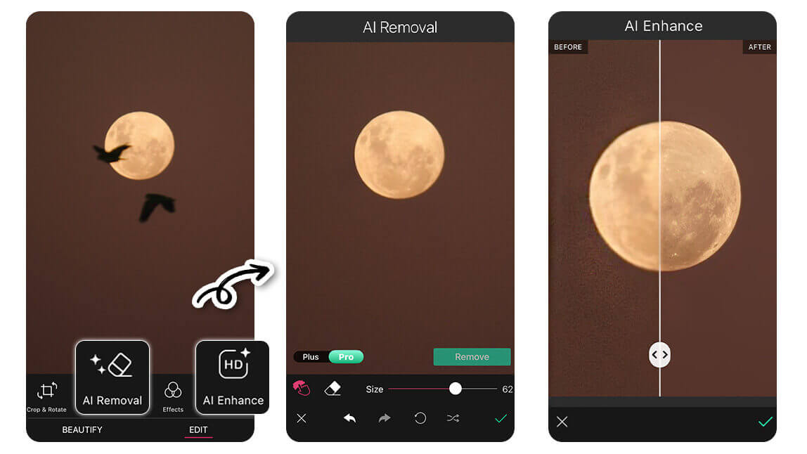 Enhance Your Moon Pictures Using AI